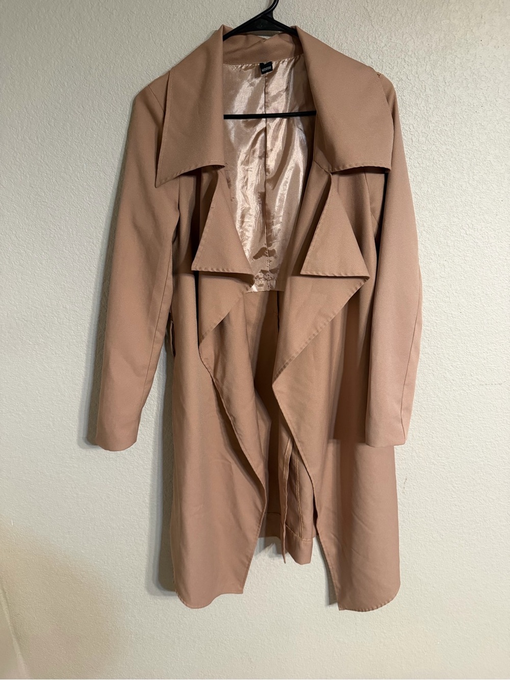 Windsor Dusty Tan Draped Trench Coat